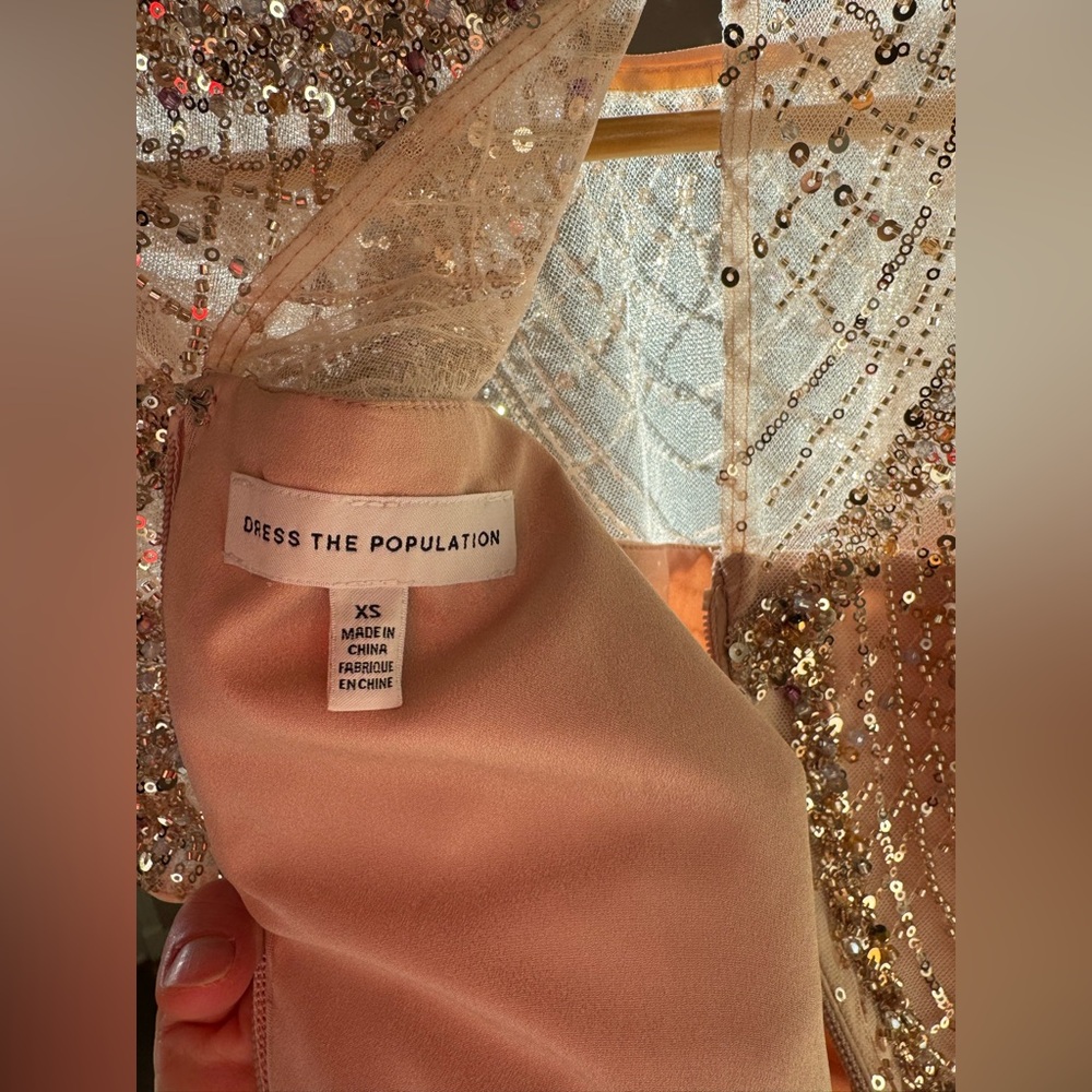 Dress the Population | SAMPLE | Sequin Cocktail Dress | Size XS | NWOT - Picture 12 of 12